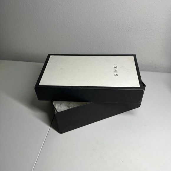 Authentic Gucci Classic Black & White Empty Shoe Storage Gift Box 14.5 x 8 x 5” - Picture 1 of 12